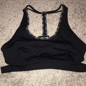 Free People Sports Bra Size M Black, worn twice